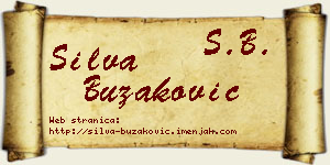 Silva Buzaković vizit kartica